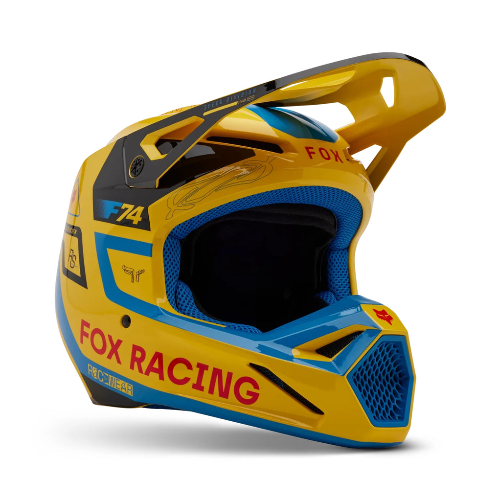 FOX Racing V1 Race Spec Helmet - Pale Yellow