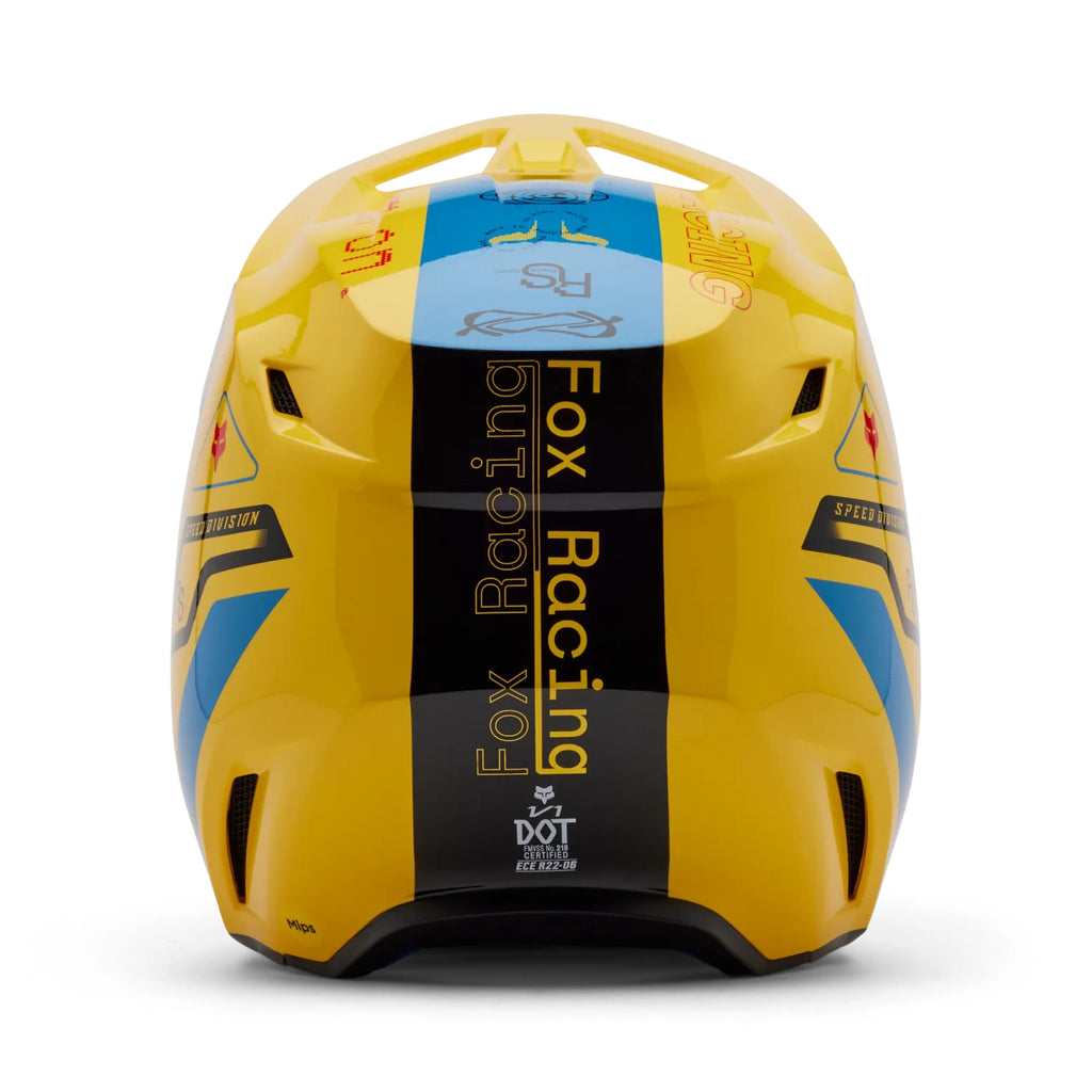 FOX Racing V1 Race Spec Helmet - Pale Yellow