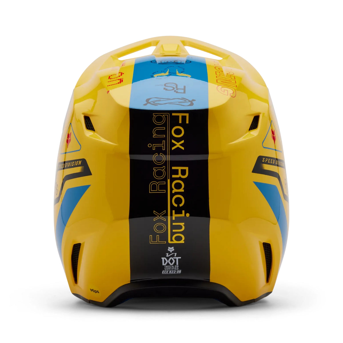 FOX Racing V1 Race Spec Helmet - Pale Yellow