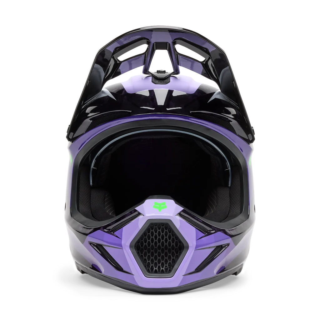 FOX Racing V3 RS Grid Helmet - Black/Purple