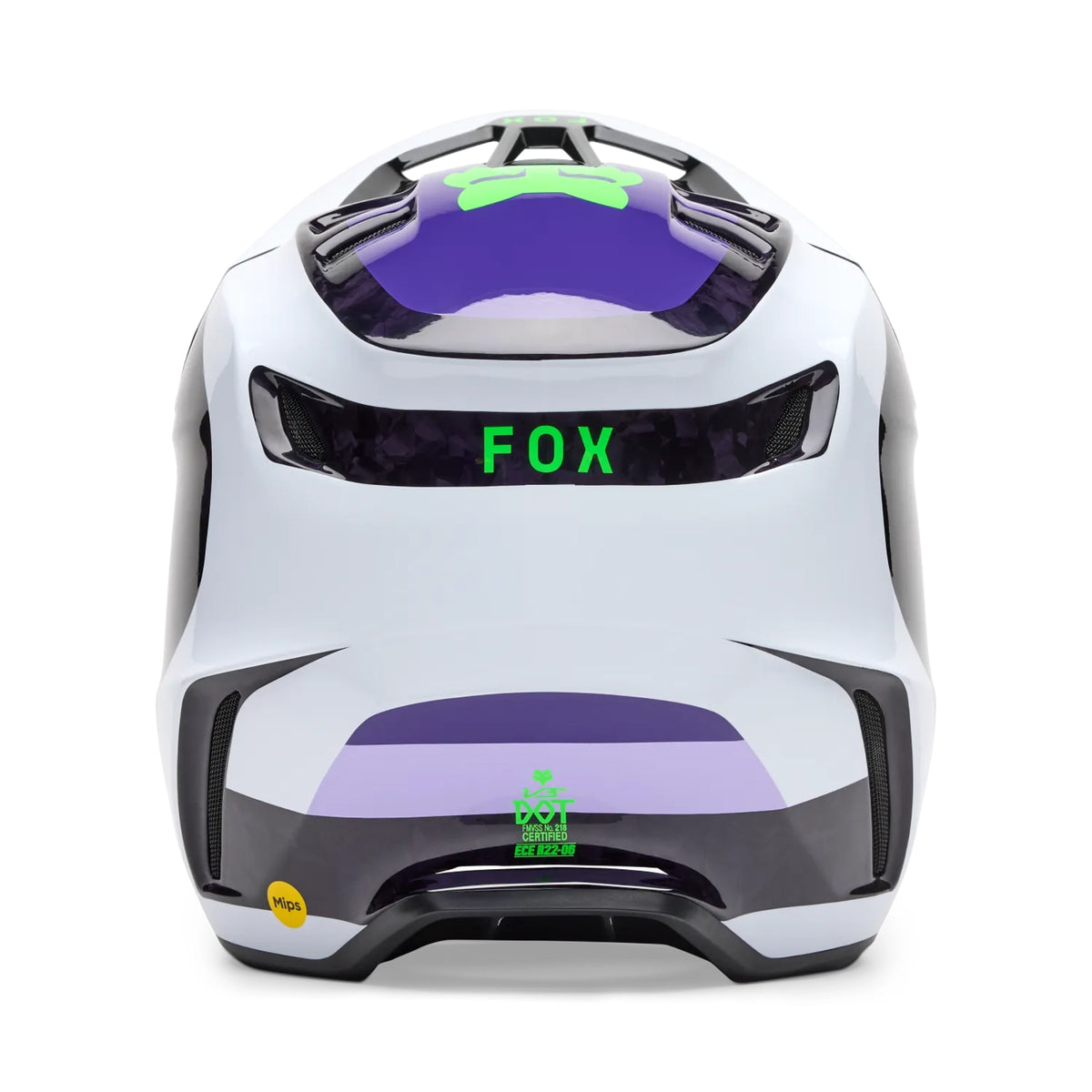FOX Racing V3 RS Grid Helmet - Black/Purple