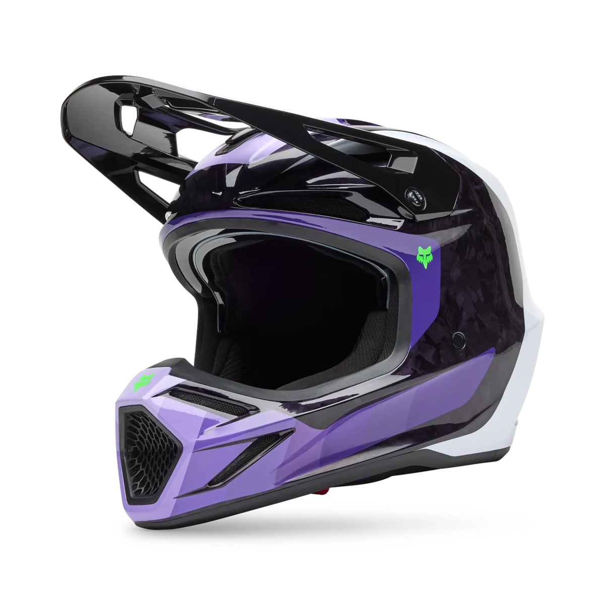 FOX Racing V3 RS Grid Helmet - Black/Purple