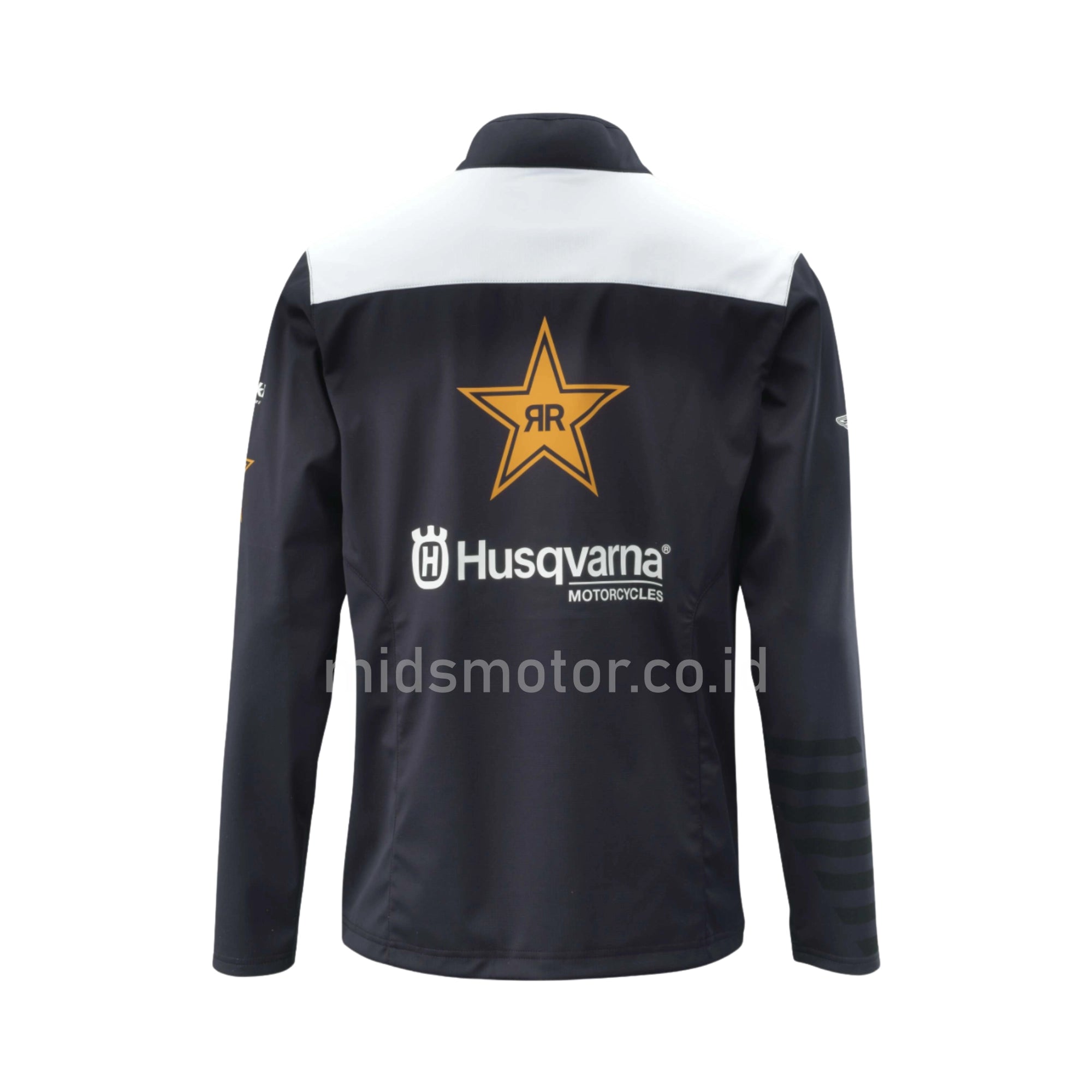 Husqvarna Rockstar Replica Team Softshell Jacket 2024 – Jaket Softshell Unisex 100% Polyester