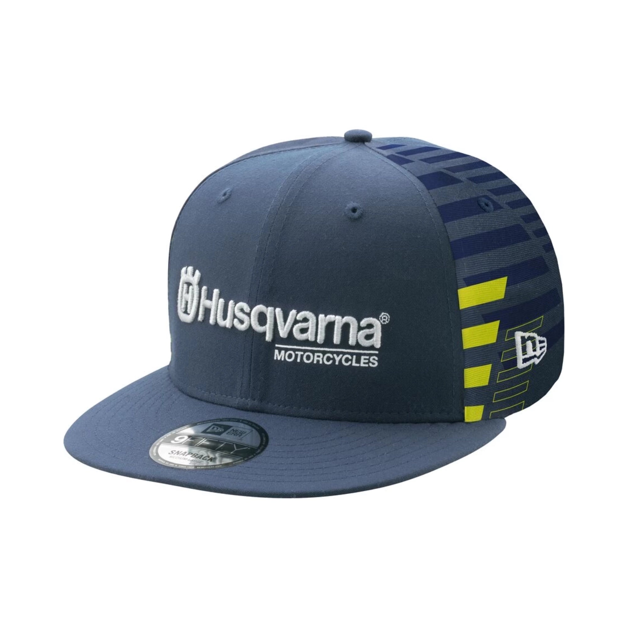 Husqvarna Team Flat Cap by New Era® – Topi Flat Cap Resmi Husqvarna, One Size