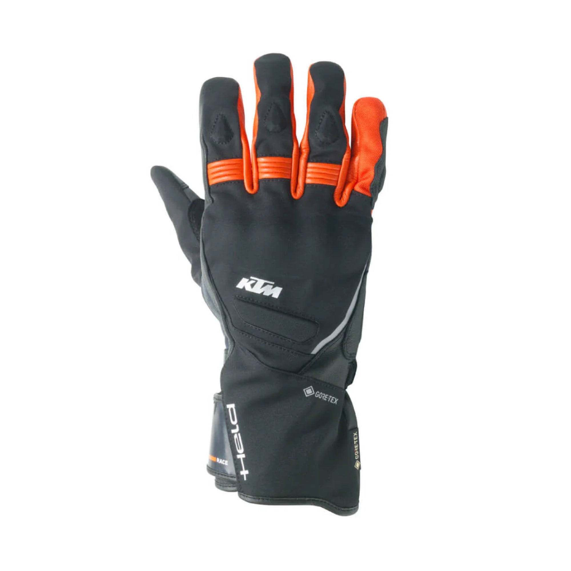 KTM ADV S Gore-Tex® Gloves by Held – Sarung Tangan Touring Waterproof CE Level 1, Black/Grey/Orange
