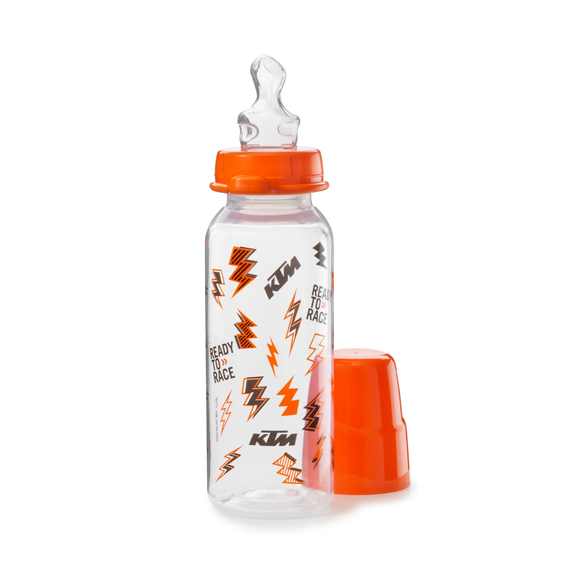 KTM Baby Radical Bottle – Botol Minum Bayi BPA-Free 250ml, Clear/Orange