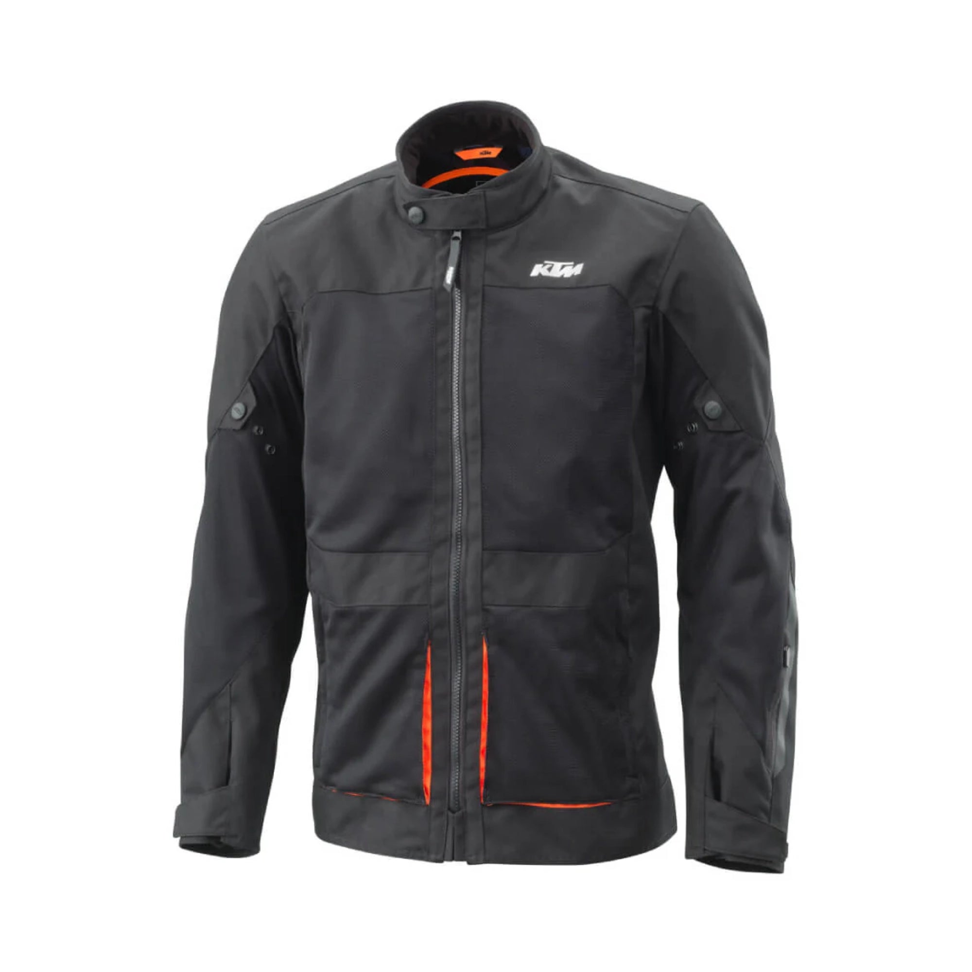 KTM Breeze Jacket – Jaket Motor Ventilasi Tinggi CE Level A, Black & Orange