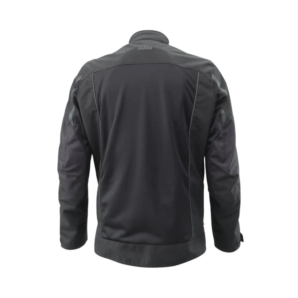 KTM Breeze Jacket – Jaket Motor Ventilasi Tinggi CE Level A, Black & Orange