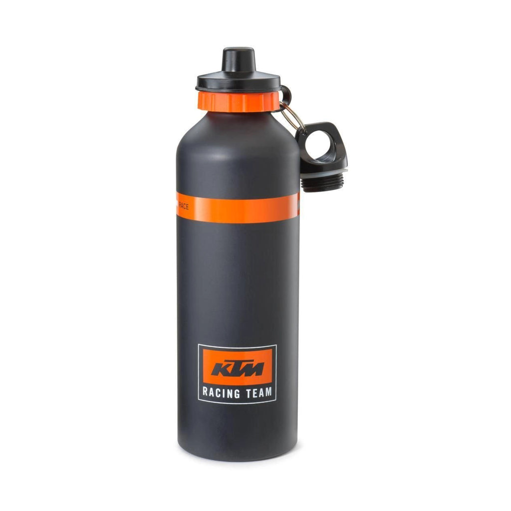 KTM Racing Team Aluminium Water Bottle – Botol Minum Aluminium Resmi KTM 750ml, Black/Orange