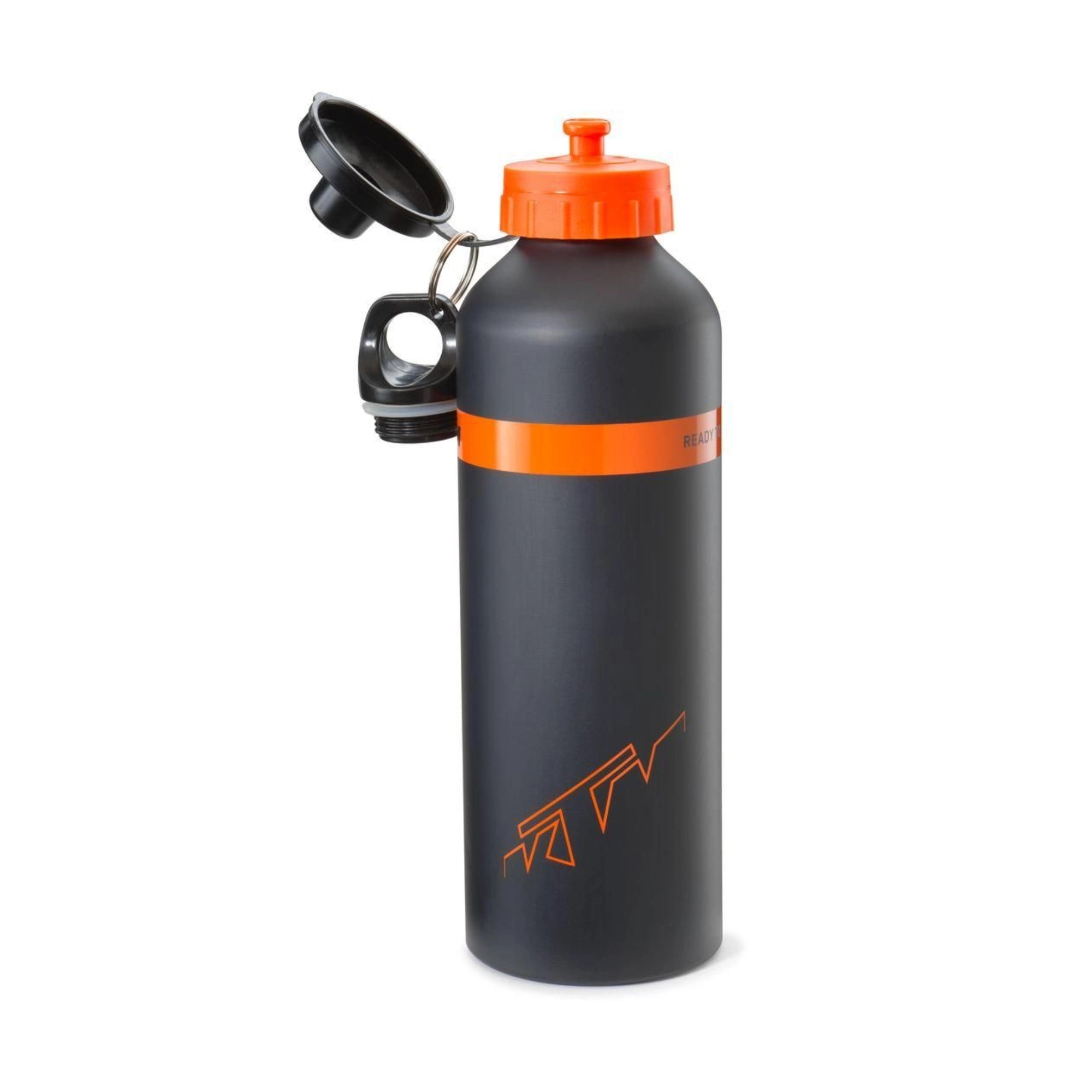 KTM Racing Team Aluminium Water Bottle – Botol Minum Aluminium Resmi KTM 750ml, Black/Orange