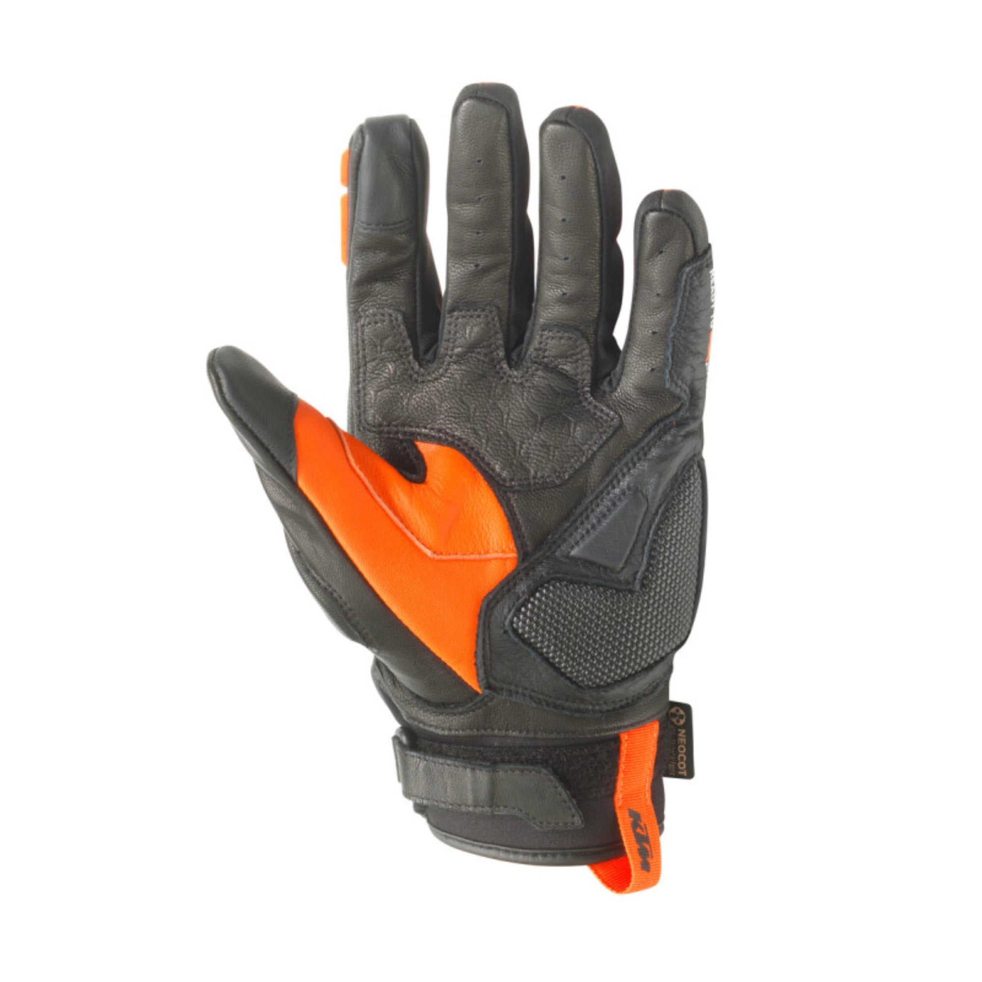 KTM Radical X V3 Gloves – Sarung Tangan Kulit Street Sporty Black/Orange