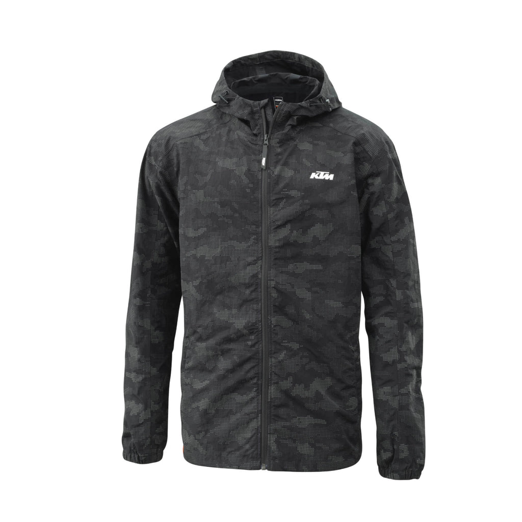 KTM Sparked Wind Jacket – Jaket Windbreaker Glow in the Dark, Water & Wind Repellent