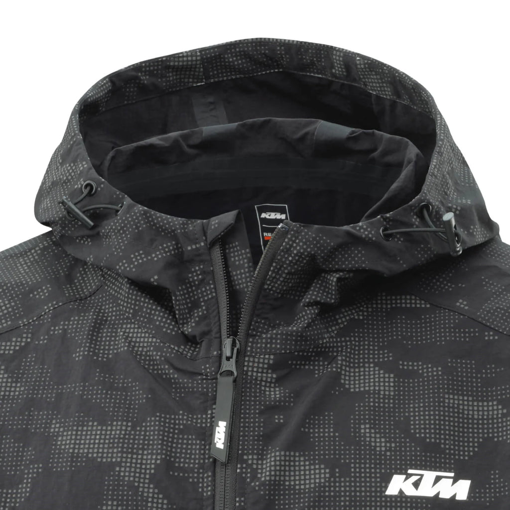 KTM Sparked Wind Jacket – Jaket Windbreaker Glow in the Dark, Water & Wind Repellent
