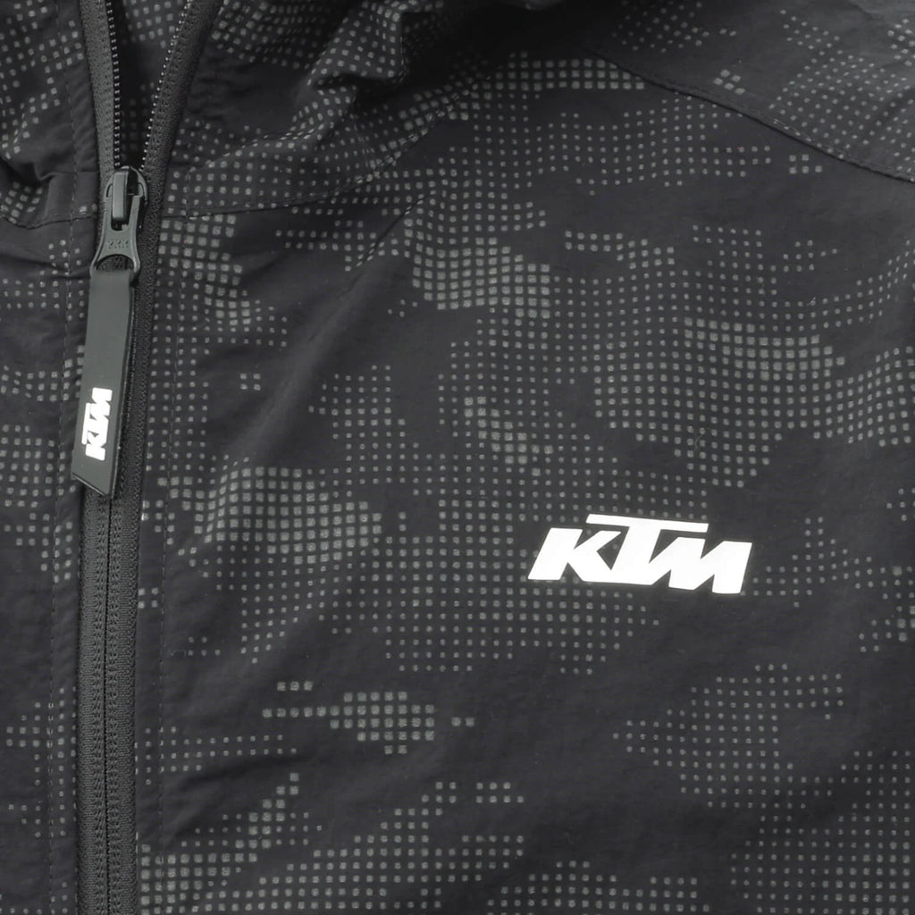 KTM Sparked Wind Jacket – Jaket Windbreaker Glow in the Dark, Water & Wind Repellent