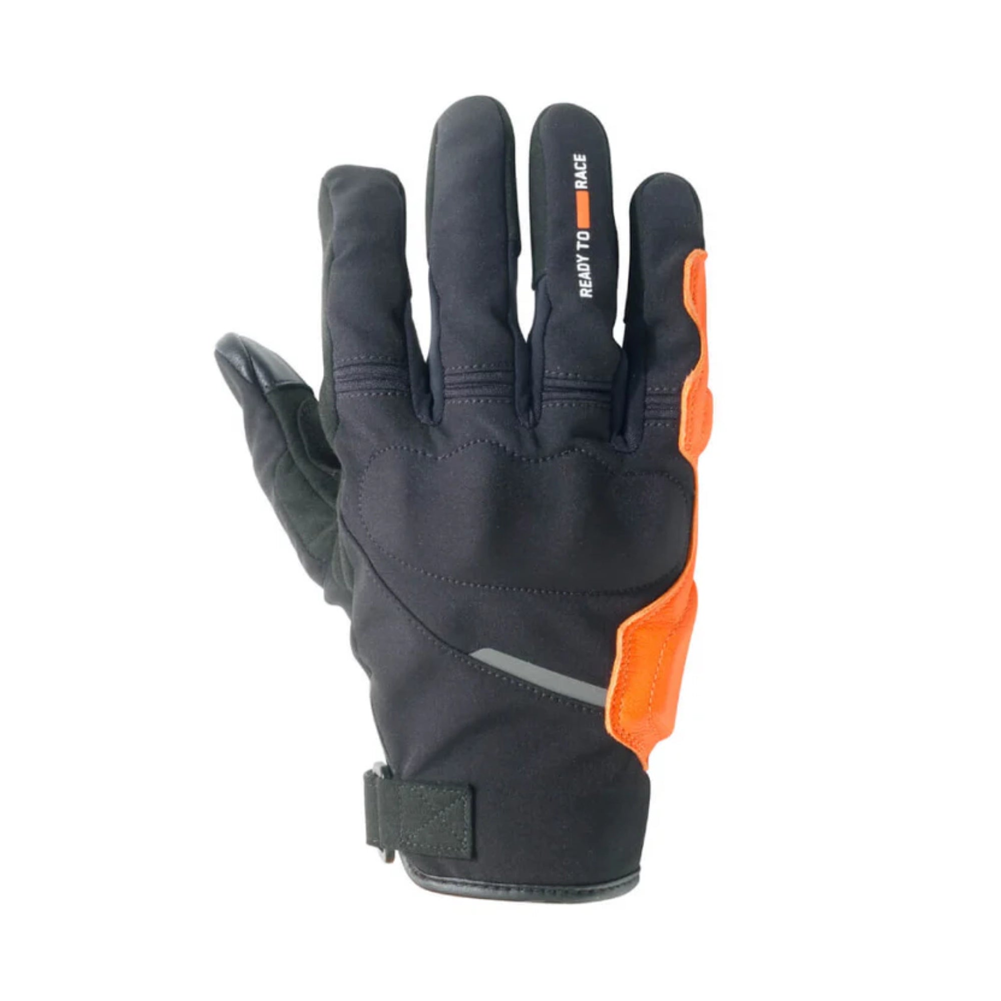 KTM Two 4 Ride V3 Gloves – Sarung Tangan Motor CE Level 1 KP, Black & Orange