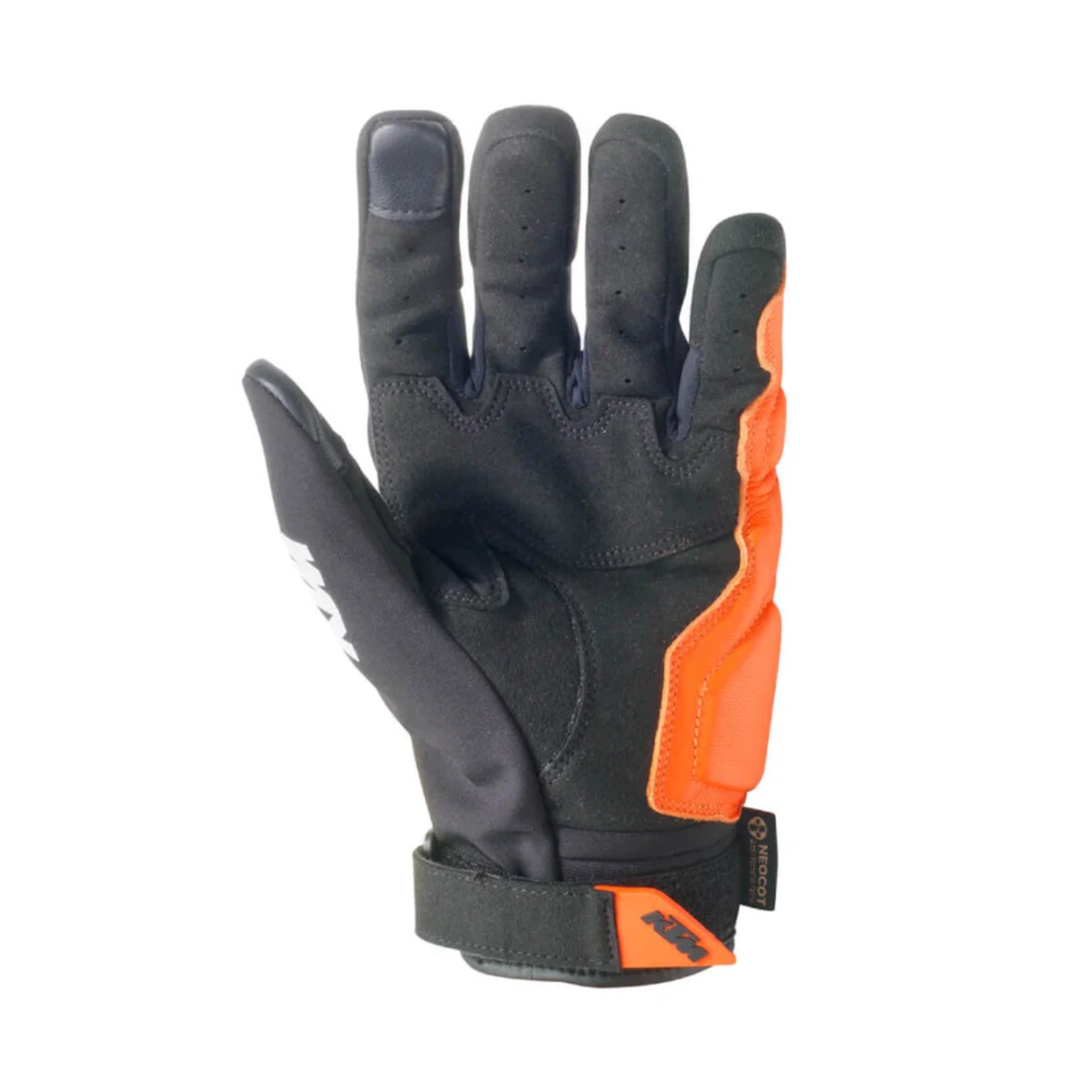 KTM Two 4 Ride V3 Gloves – Sarung Tangan Motor CE Level 1 KP, Black & Orange