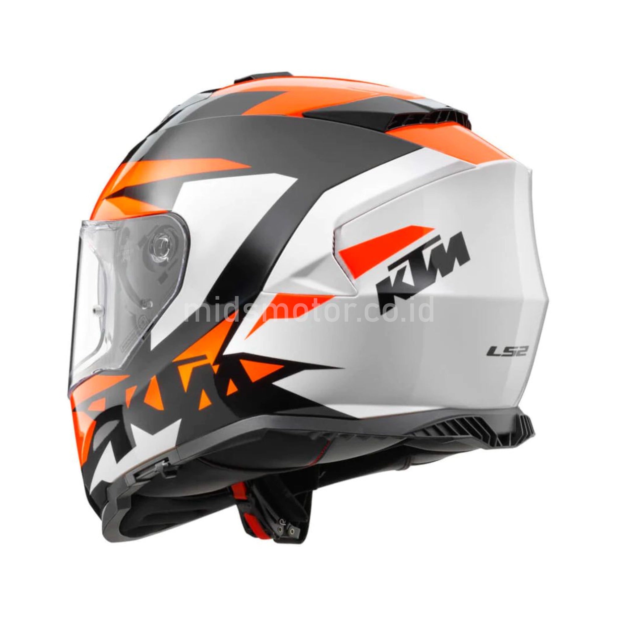 LS2 Storm II KTM Edition – Helm Full Face Road dengan Pinlock & Sun Visor (Size M)