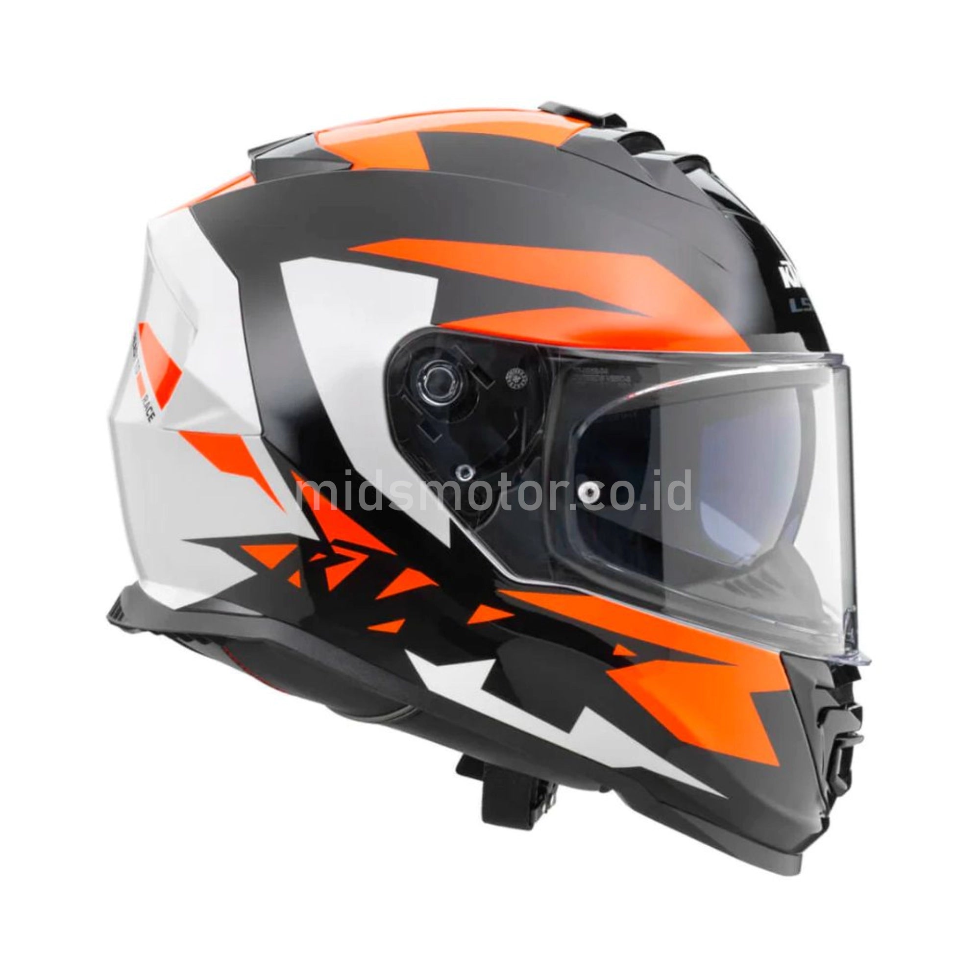 LS2 Storm II KTM Helmet – Helm Full Face Road dengan Pinlock & Sun Visor – PT. MIDS Motor Indonesia