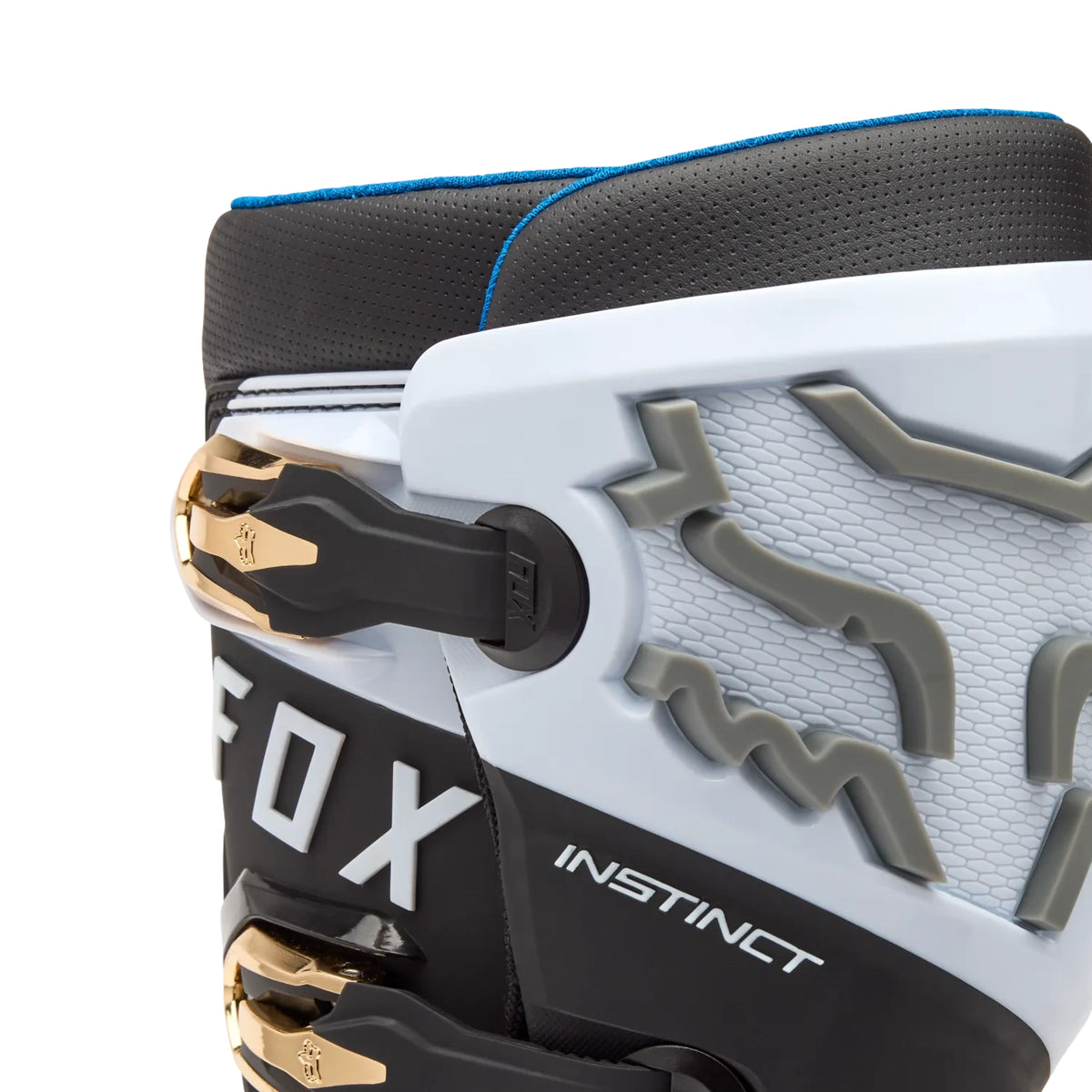 Sepatu Motocross FOX Instinct Boots [White/Black/Grey]